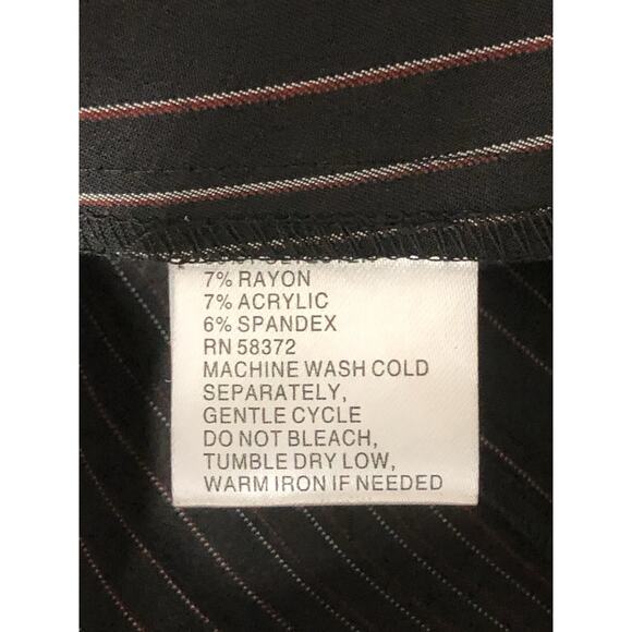 Romana Studio Women 2PC Skirt Suit 16 Long Sleeve Clueless Preppy Black 4 Button - Picture 8 of 13